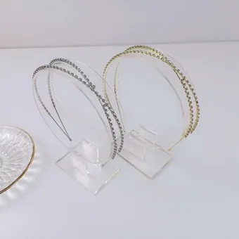 Sparkling Rhinestones Cross Design Head Band (1 pc)